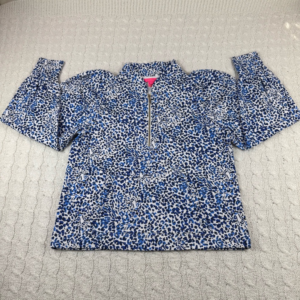 SOLD Lilly Pulitzer cabello popover jacket women’s size medium multicolor half
